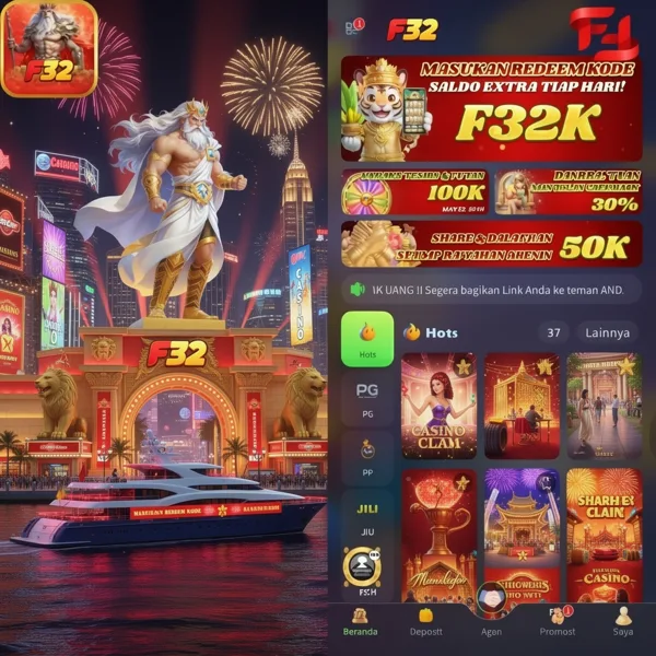 F32 Bonus Member Baru 100%